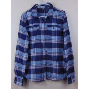 Patagonia Button Up Shirt Women's Medium Organic Cotton Plaid Fjord Flannel